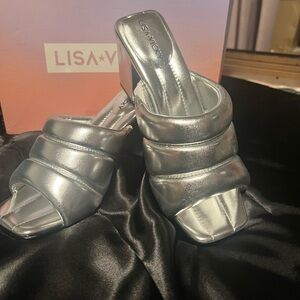 Lisa Vicky Silver Women's Mules
